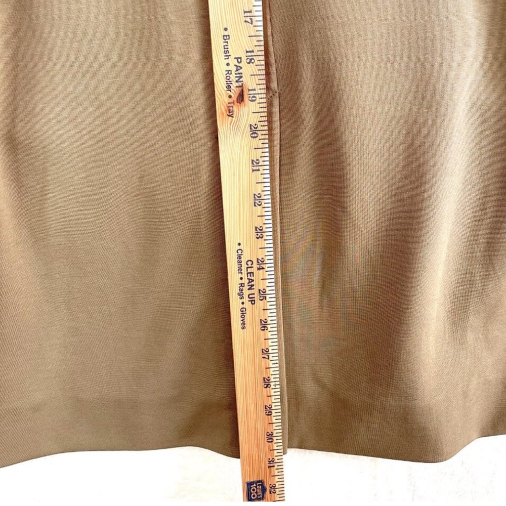 COS Jacket Womens XS Taupe/Brown Oversized Lined Jersey Blazer Collarless - Picture 5 of 7
